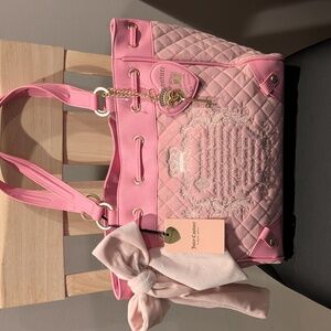 Juicy Couture Exclusive "Juicy Tale Tote" Daydreamer (Cherry Blossom) NWT